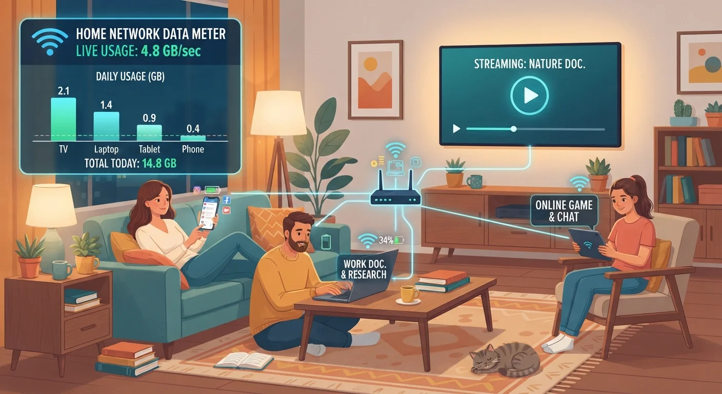 What a Data Cap Actually Means for Your Household